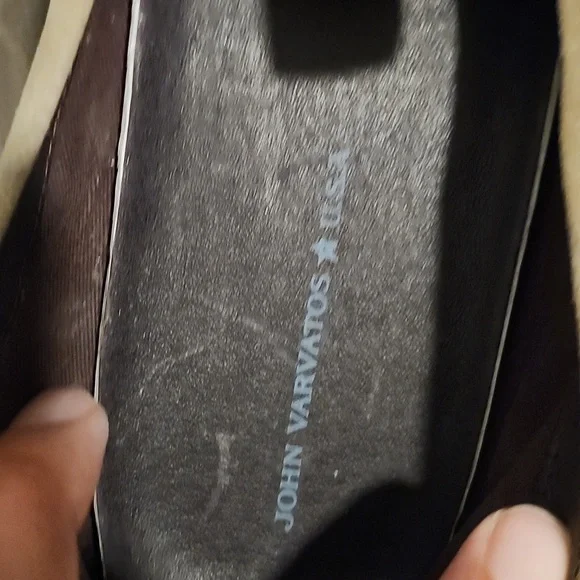 John Varvatos Beige Suede Loafers - Picture 3 of 3